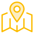 Pin on folded map icon