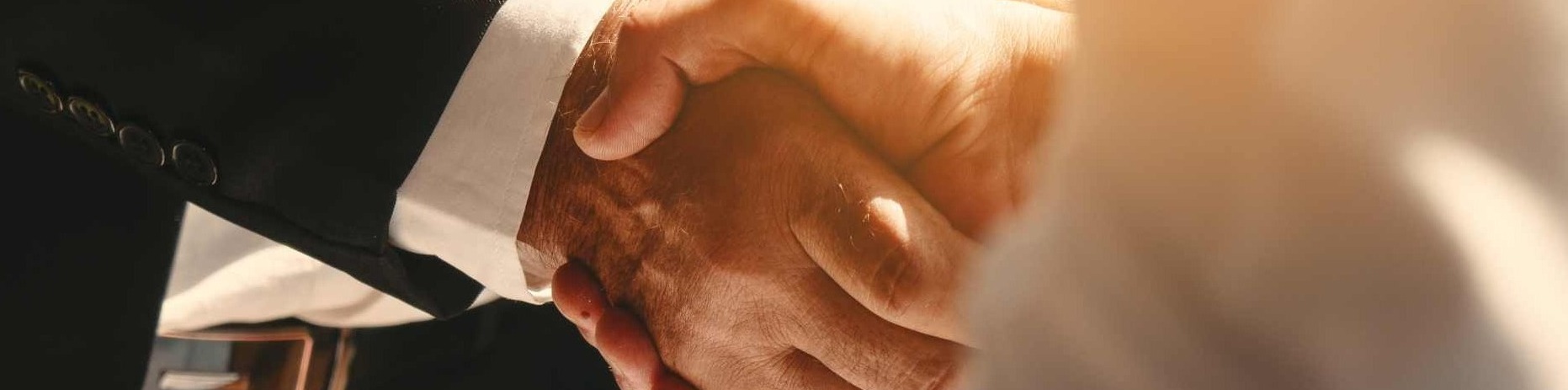 two people shaking hands