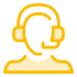 Person wearing headset icon