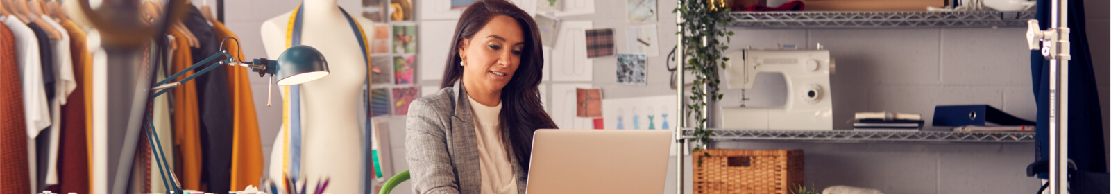 a business woman on her laptop