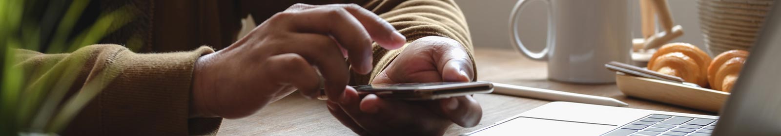 a man using his mobile phone