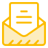 Paper in envelope icon